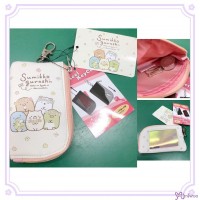 Sumikko Gurashi 11 x 6.5cm Key & Card Holder Bag Pink 140039 Sumikko Gurashi 11 x 6.5cm Key & Card Holder Bag Pink 140039